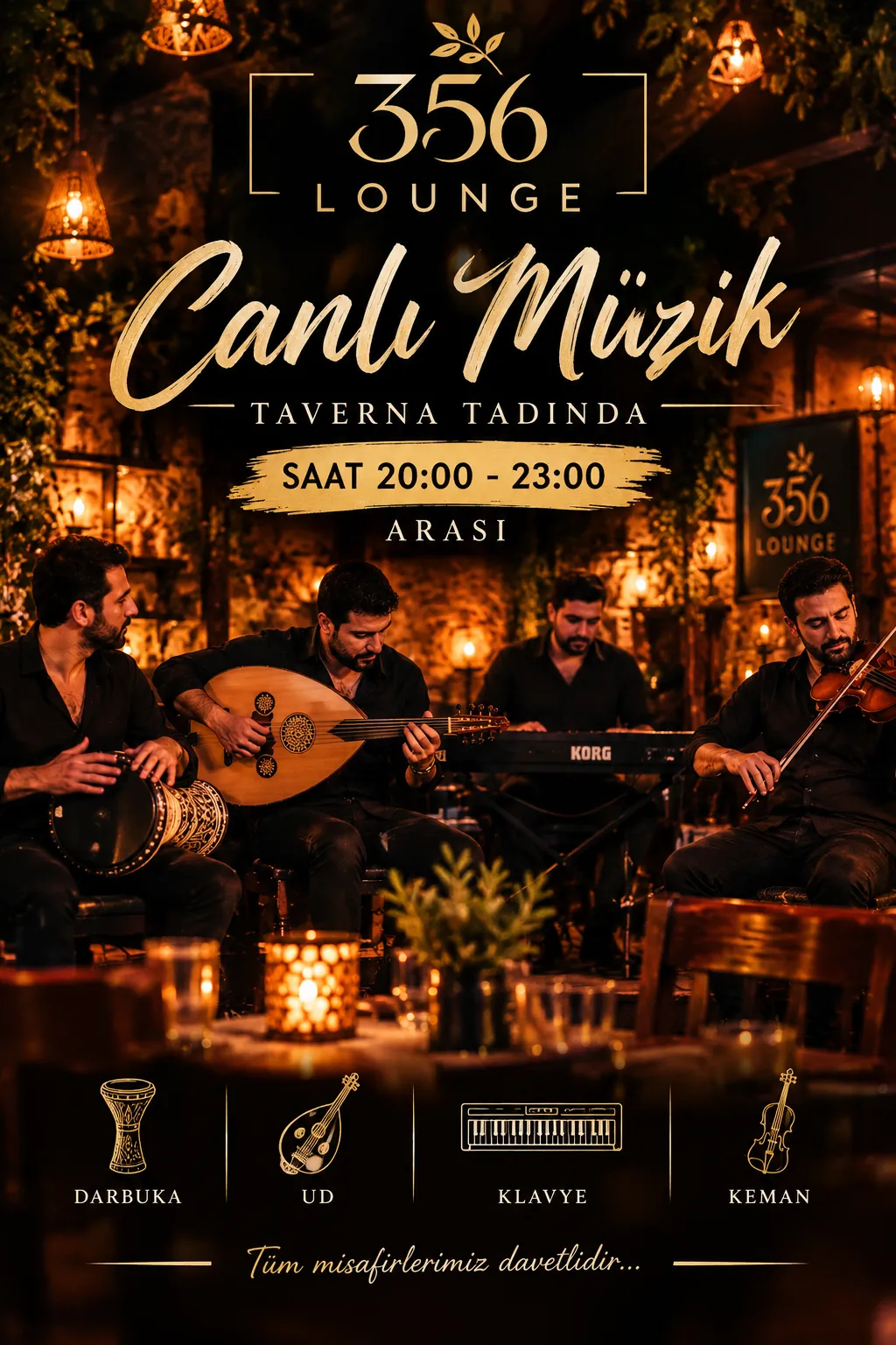 Canlı müzik + popcorn 